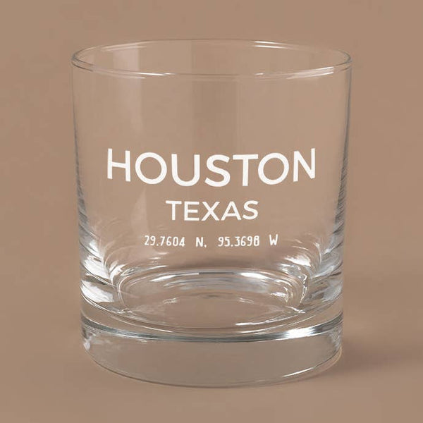 Houston Map Glass - 11oz