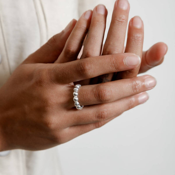 Ball Ring in Sterling Silver