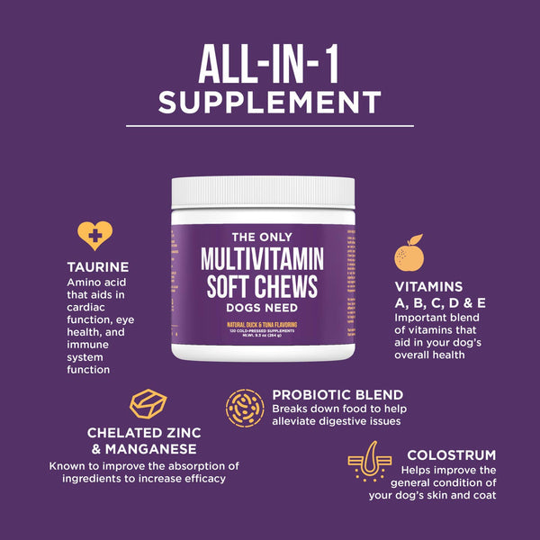 The Only Multivitamin Soft Chews Dogs Need