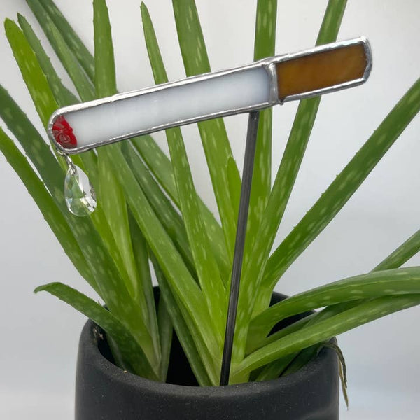 Stained Glass Plant Stake Cigarette