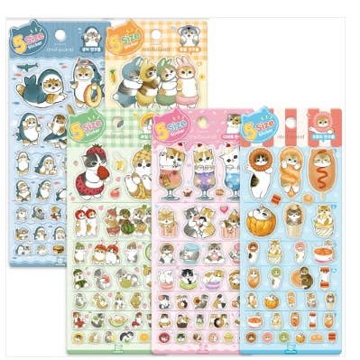 Mofusand Jelly Coating Stickers