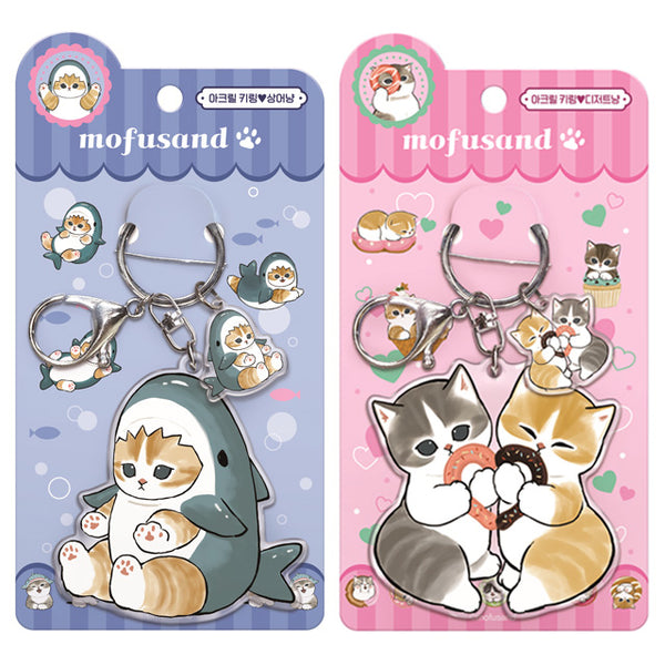 Mofusand Cute Acrylic Charm Keyrings