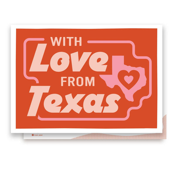 With Love from Texas Postcard