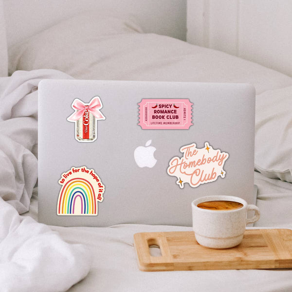 Diet Coke Bow Sticker