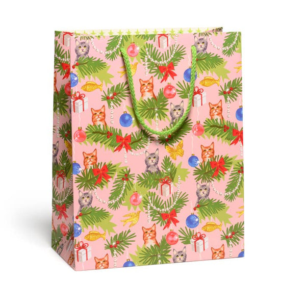 Christmas Cats Large Gift Bag