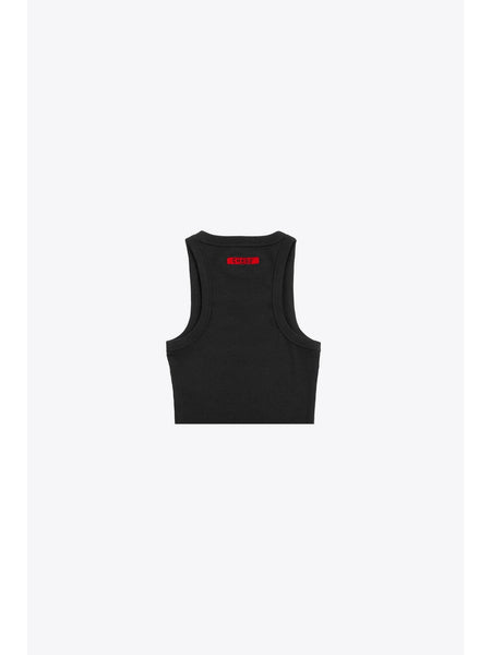 Abcdefuck Ice Cropped Rib Tank