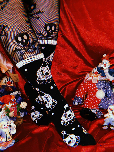 Clown Print Cotton Socks