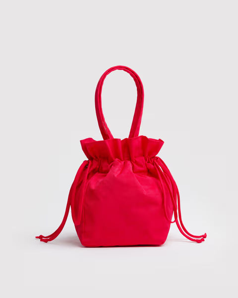 Nylon Drawstring Bag - Red