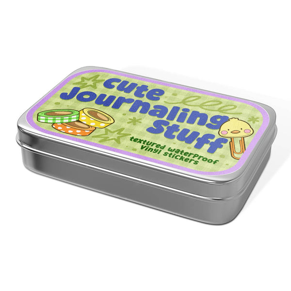 Cute Journaling Stuff Stickers Tin Can