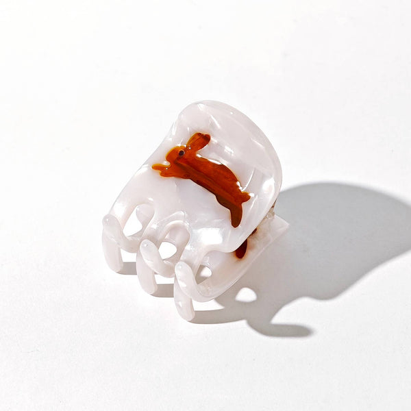 Rabbit Mini Claw - White