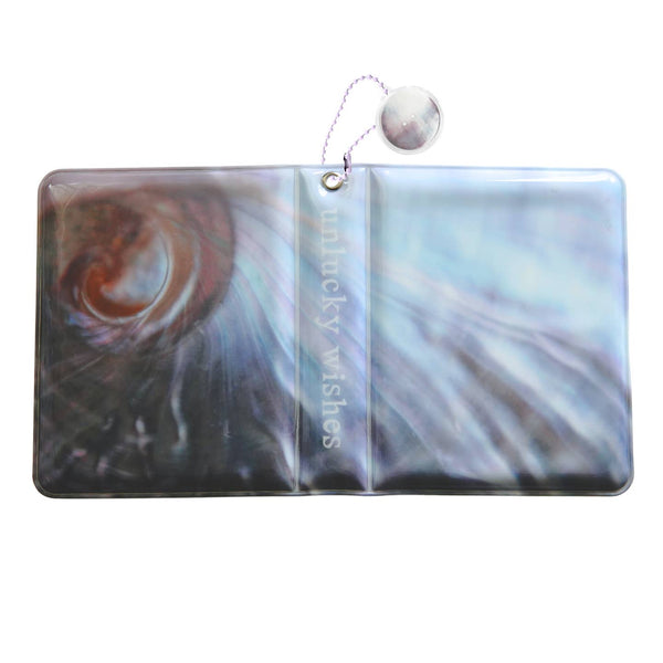 PVC Polaroid Photo Book - Iridescent Seashell Button Swirl