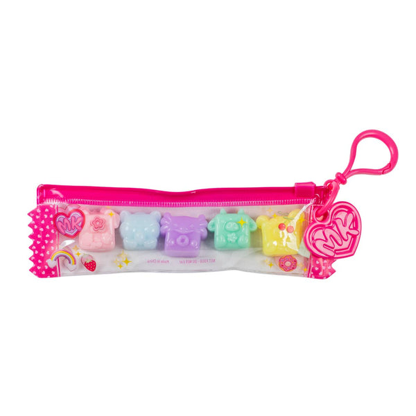 Mushykinz Squishy Pocket Palz 5-Pack Keychain