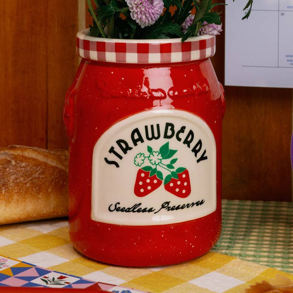 Strawberry Jam Ceramic Vase