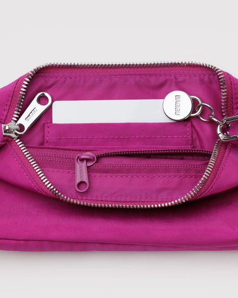 Nylon Pochette - Deep Fuchsia