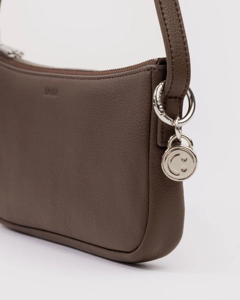 Recycled Leather Pochette - Brown