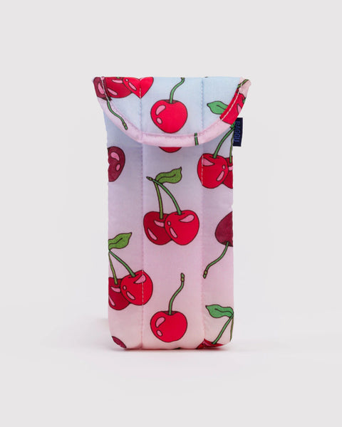 Puffy Glasses Sleeve - Cherries