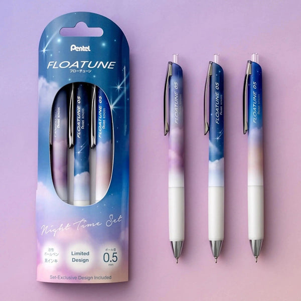 Pentel Floatune - Limited Edition - Night Time Set of 3