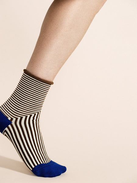 Corbusier Crew Socks - Brown
