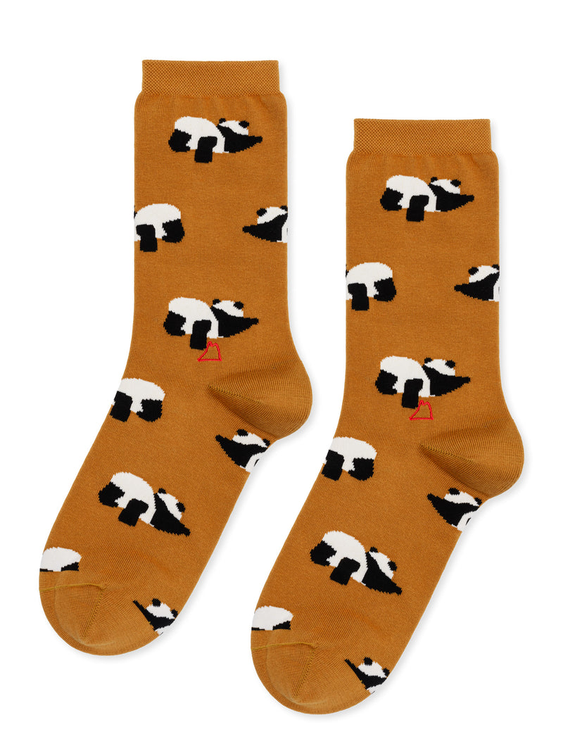 Downward Pandas Men's Crew Socks