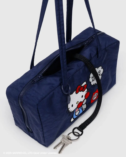 Nylon Bowler Bag - Embroidered Hello Kitty Phone
