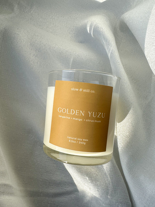 Golden Yuzu Candle