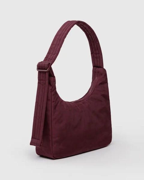 Mini Nylon Shoulder Bag - Mahogany