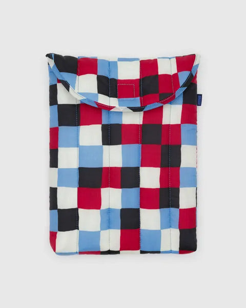 Puffy Laptop Sleeve 13"/14" - Painted Check