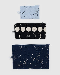 Flat Pouch Set - Night Sky