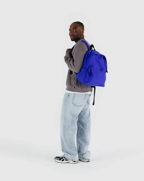 Large Nylon Backpack - Lapis