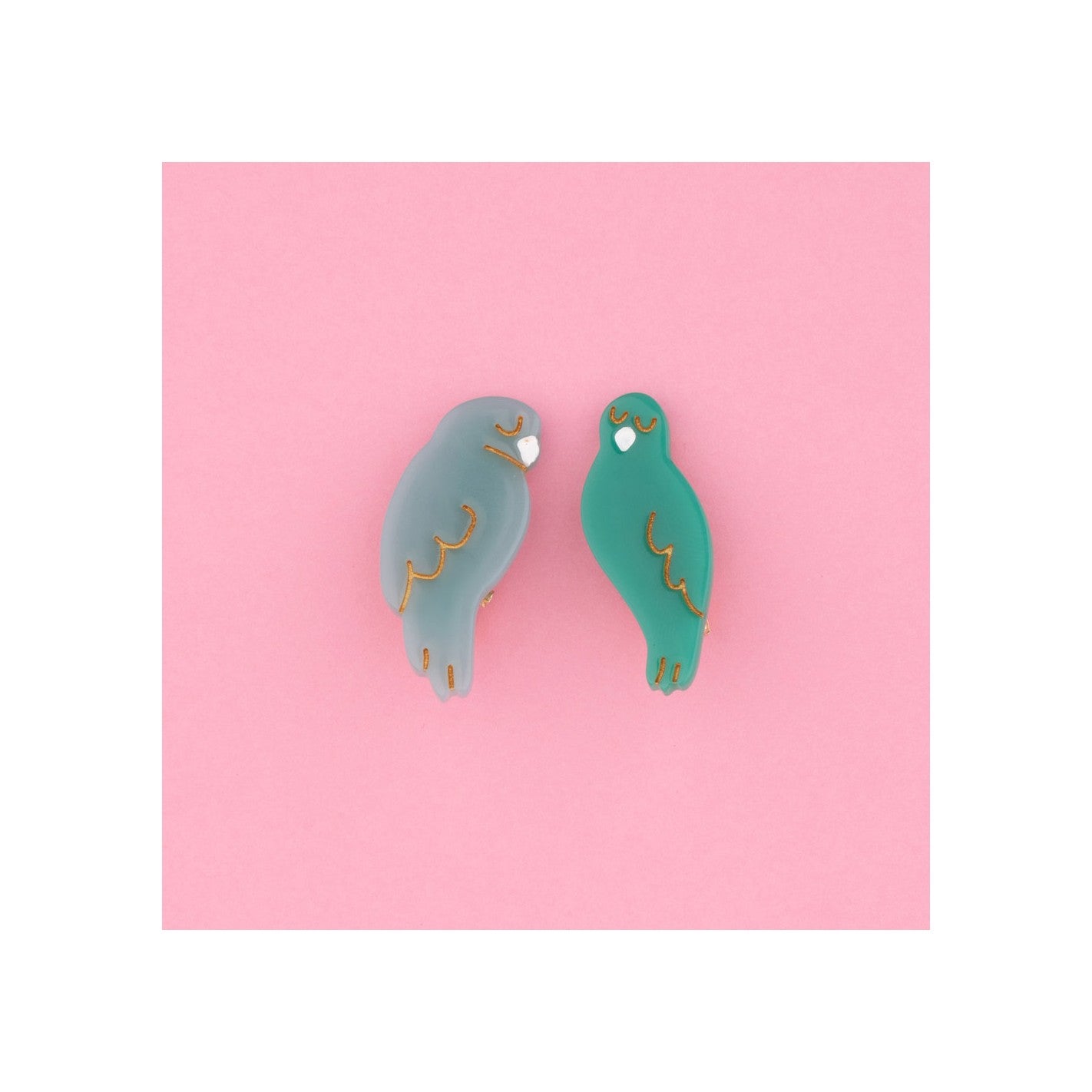 Lovebirds Hair Clip