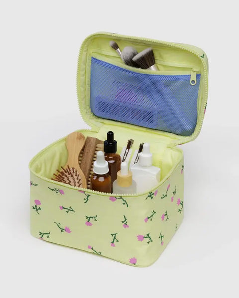 Large Cosmetic Case - Painted Wildflower