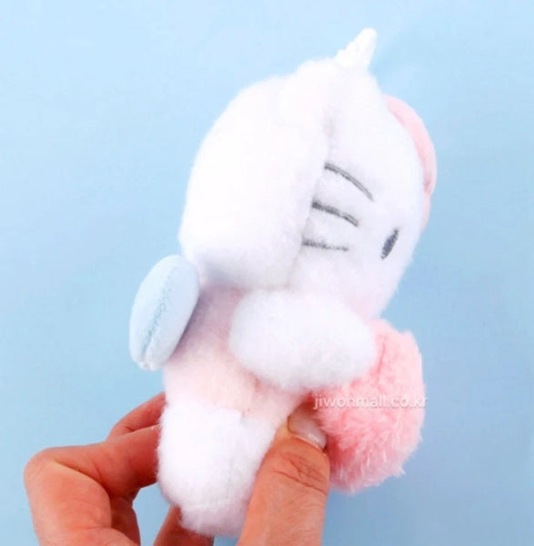 Sanrio Hello Kitty Heart Angel Plush Keychain