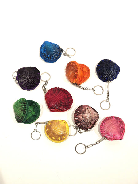 Seashell Coin Purse Keychain