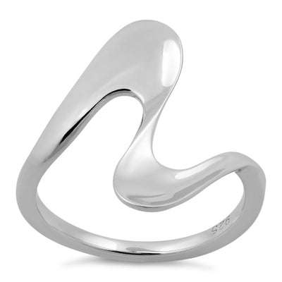 Sterling Silver Wave Ring