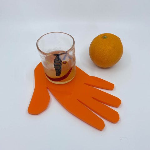 Small Table Blob 07 - Orange Hand