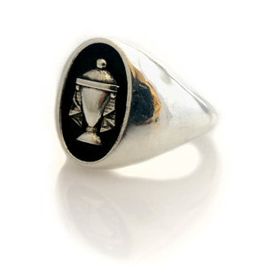 Urn Signet Ring - Sterling Silver