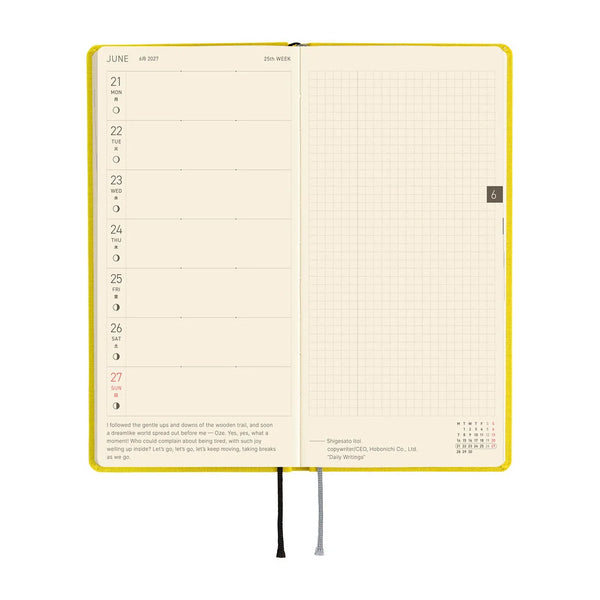 Hobonichi Techo Weeks - Colors: Canaria Yellow
