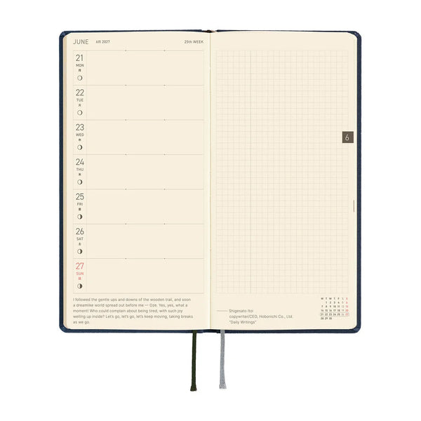 Hobonichi Techo Weeks - Colors: Midnight Blue