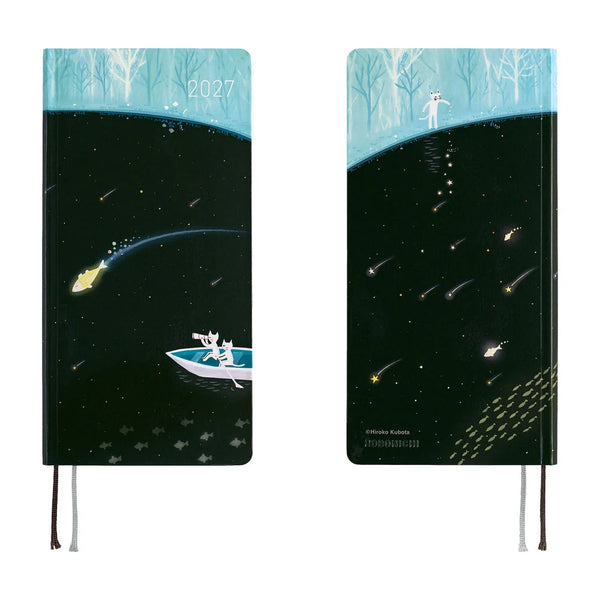 Hobonichi Techo Weeks - Hiroko Kubota: Meteor Shower in the Light Blue Forest