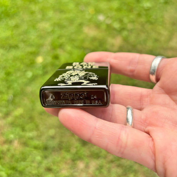 Bad to the Bone Lighter - Metallic Black