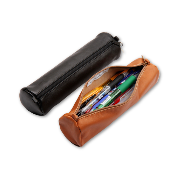 Black - Leather Pencil Cases
