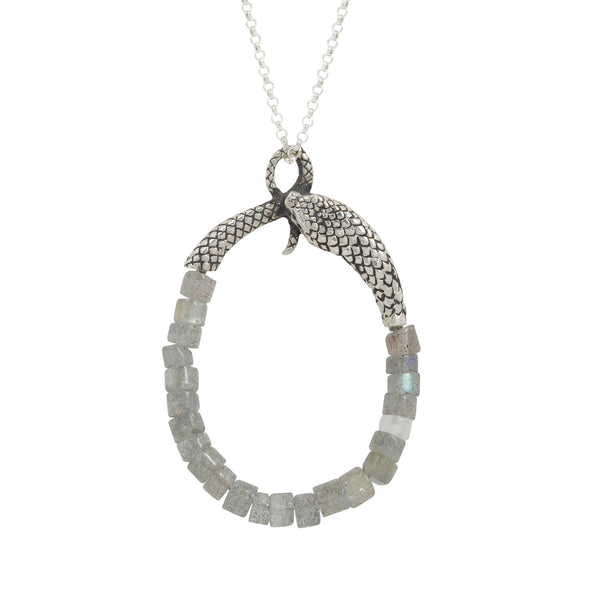 The End... is also the beginning Necklace - Sterling Silver w/ Labradorite