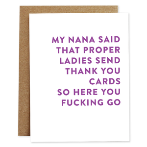 Nana Said Thank You Card