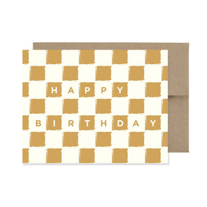 Checker Birthday Card