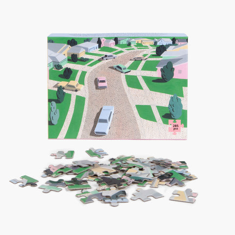 Pastel Suburbia Puzzle - 285 Piece