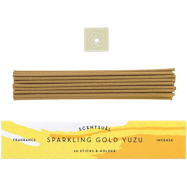 Sparkling Gold Yuzu Incense Sticks