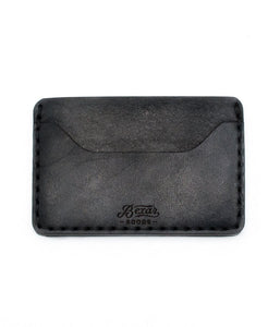 Slim Wallet - Black Leather