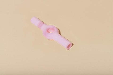 Charlotte Pipe - Pink Milk Glass