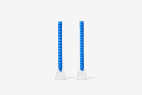 Blue Taper Candles - Set of 2