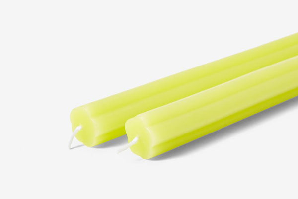 Yellow Taper Candles - Set of 2